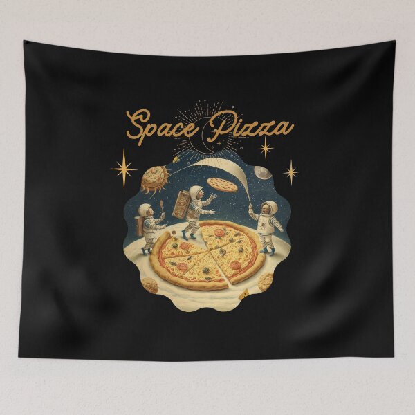Item preview, Fantasy on the theme of Pizza in space Vintage comics Space Pizza designed and sold by GorinART.