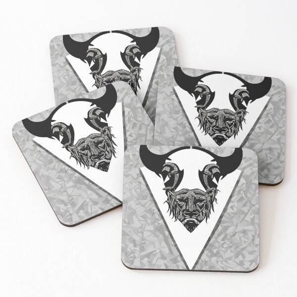 Item preview, Bull logo, geometric, vector, symmetrical, minimalism designed and sold by DrawItOnce.
