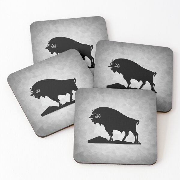 Item preview, Bull logo, geometric, vector, symmetrical, minimalism designed and sold by DrawItOnce.