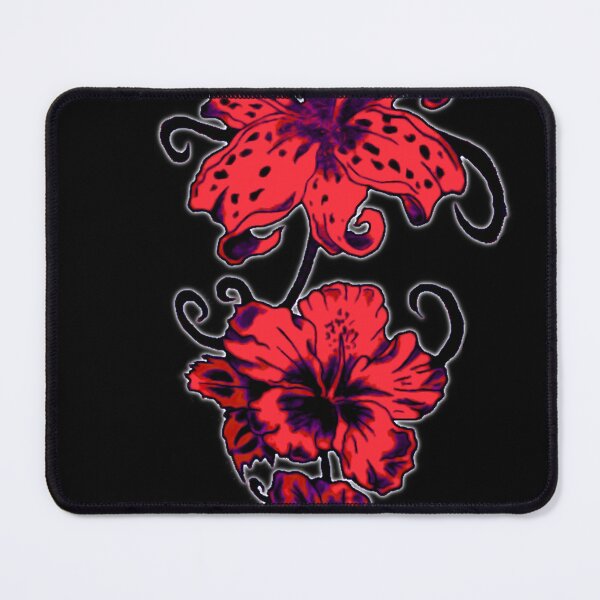 Item preview, Raspberry Red Flowers designed and sold by Dioscuri Digital.