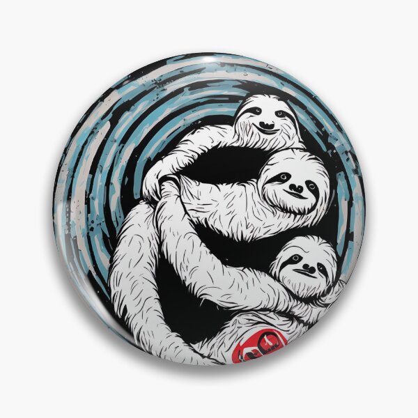 Item preview, Sloth family logo, geometric, vector, symmetrical, minimalism designed and sold by DrawItOnce.