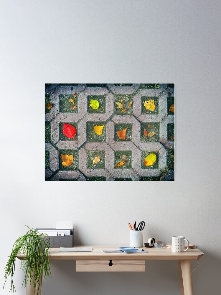 Thumbnail 1 of 3, Poster, Autumn foliage composition designed and sold by wildfaun.