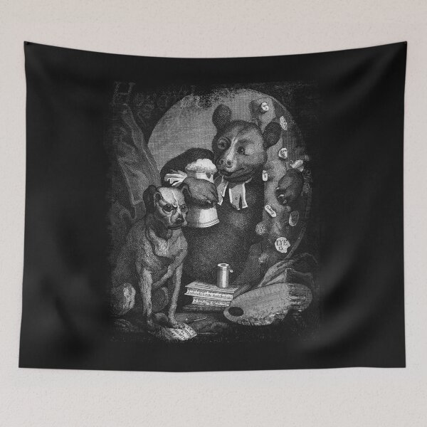 Item preview, Bear and Pug Dog Caricature by William Hogarth designed and sold by AntiqueImages.