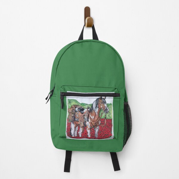 Item preview, Soldier's Horse in Poppy's Field designed and sold by Dax Stringer.