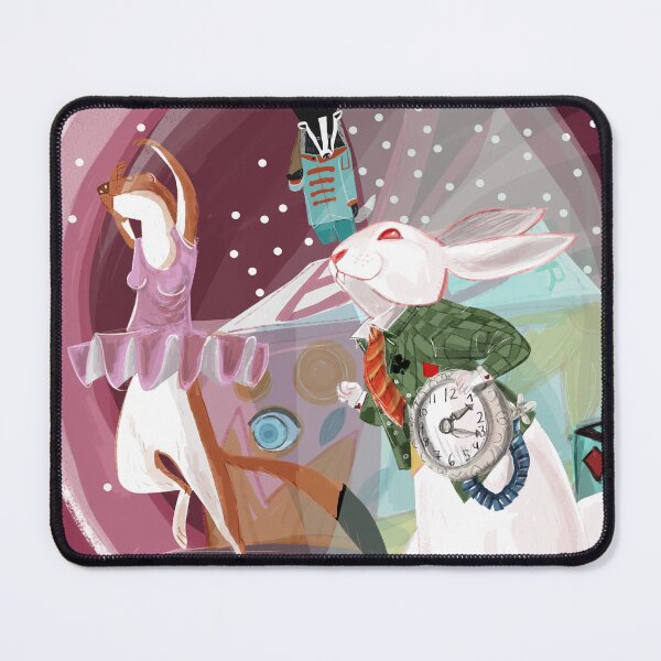 Item preview, Dancing the ballerina stoat and the white rabbit designed and sold by belettelepink.