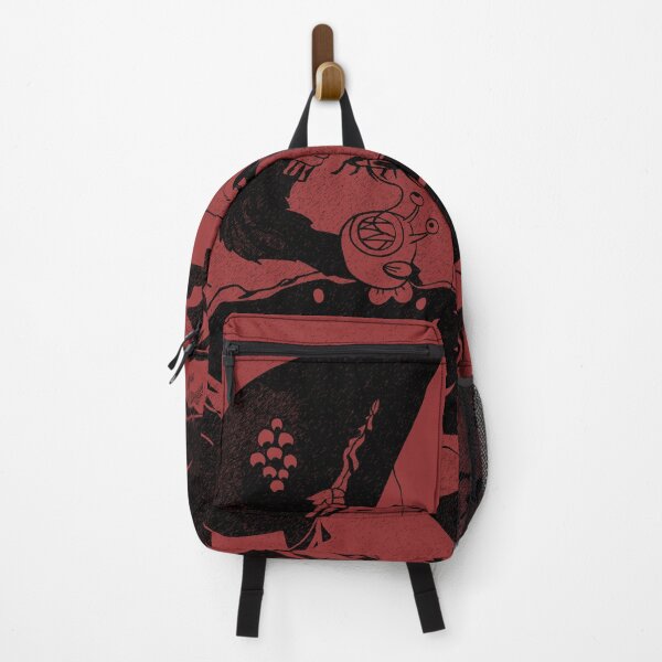 Item preview, Red and black and yellow retro futuristic alien space fishing camp designed and sold by Popalt.