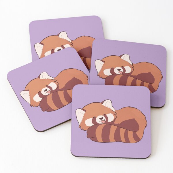 Item preview, Sleeping Red panda cute illustration  designed and sold by Yarafantasyart.