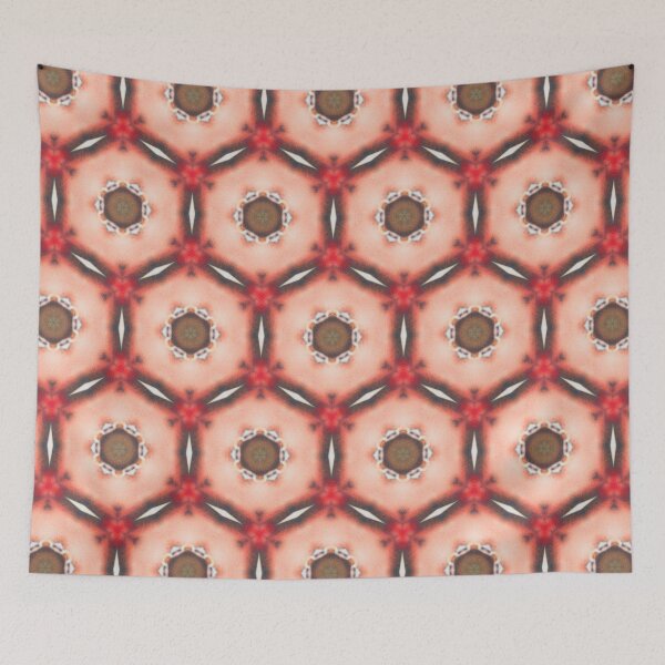 Item preview, Pink Red and Black Geometric Honeycomb Seamless Pattern designed and sold by protegra.