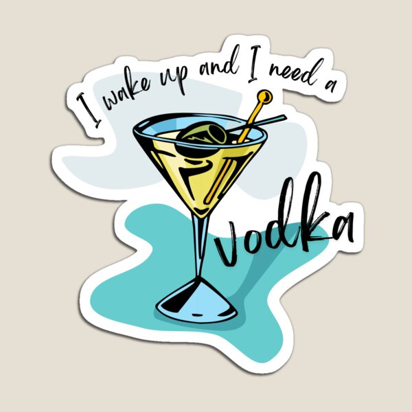 Aperçu de l'œuvre Je me réveille et j'ai besoin d'une VODKA - Kris Jenner Meme - L'incroyable famille Kardashian KUWTK créée et vendue par JuxtaJoy Studios.
