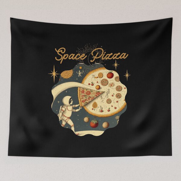 Item preview, Fantasy on the theme of Pizza in space Vintage comics Space Pizza designed and sold by GorinART.
