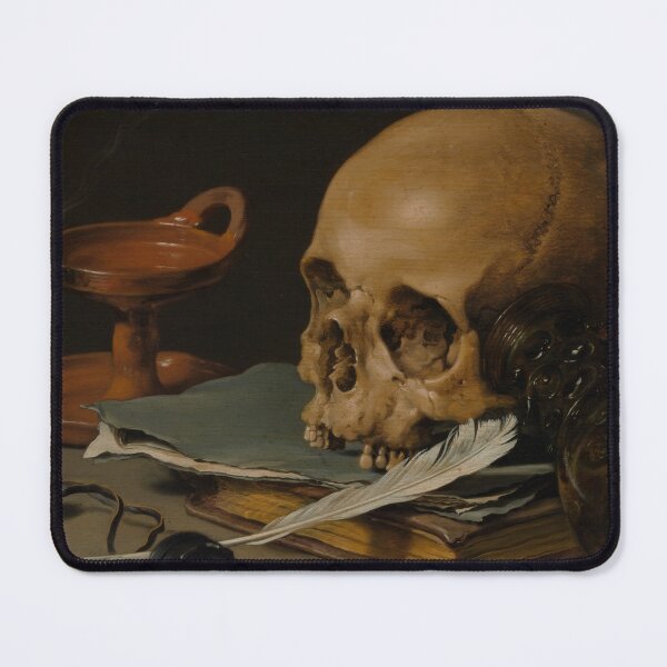 Item preview, Vanitas painting 1628 Skul and Quill designed and sold by Lacasadellora.