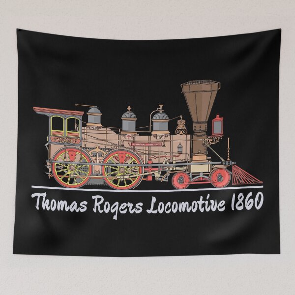 Item preview, Thomas Rogers 1860 Classic American Steam Locomotive Diagram Gift designed and sold by Maljonic.