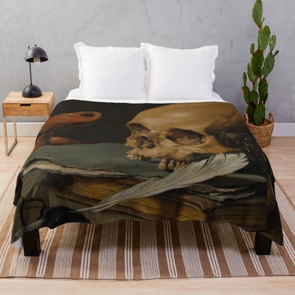 Item preview, Vanitas painting 1628 Skul and Quill designed and sold by Lacasadellora.