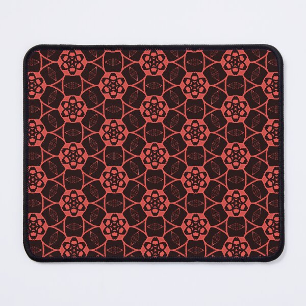 Item preview, Red and Black Honeycomb Geometric Seamless Pattern Print designed and sold by protegra.