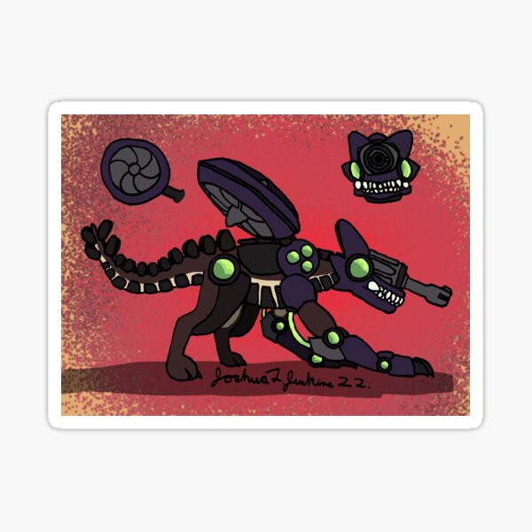 SCP 191 the cyborg child playing video games Sticker for Sale by  TheNothin10