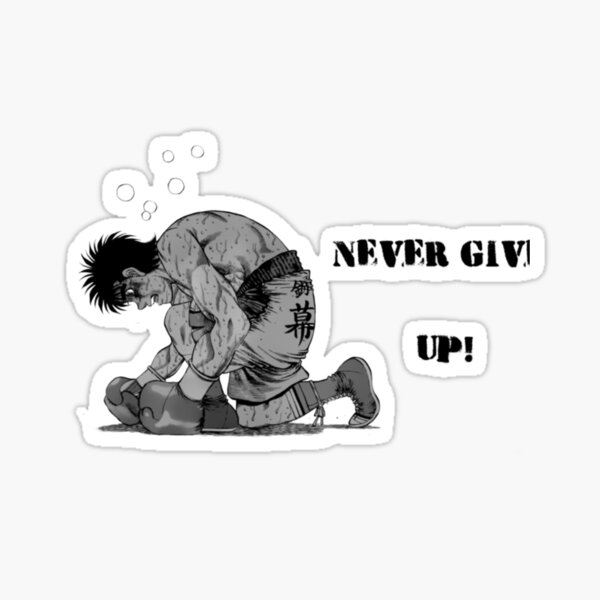 Hajime no Ippo Motivation Sticker for Sale by isaaclns