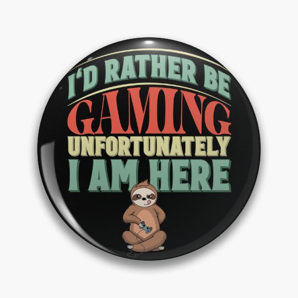 Item preview, I'd Rather Be Gaming designed and sold by RockBeeDesigns.