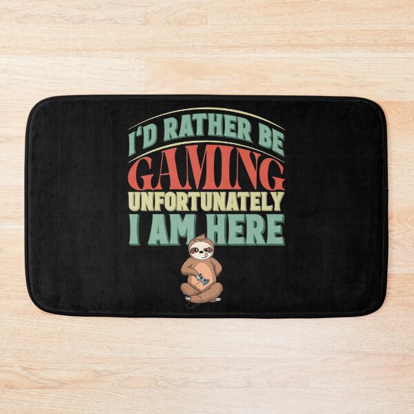Item preview, I'd Rather Be Gaming designed and sold by RockBeeDesigns.