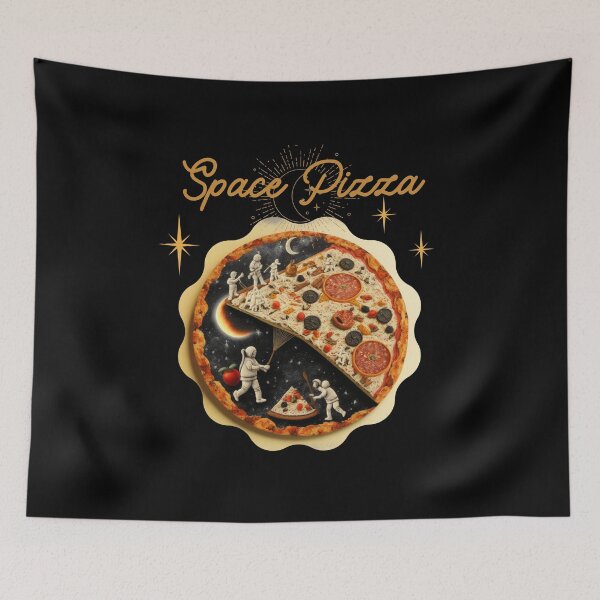 Item preview, Fantasy on the theme of Pizza in space Vintage comics Space Pizza designed and sold by GorinART.