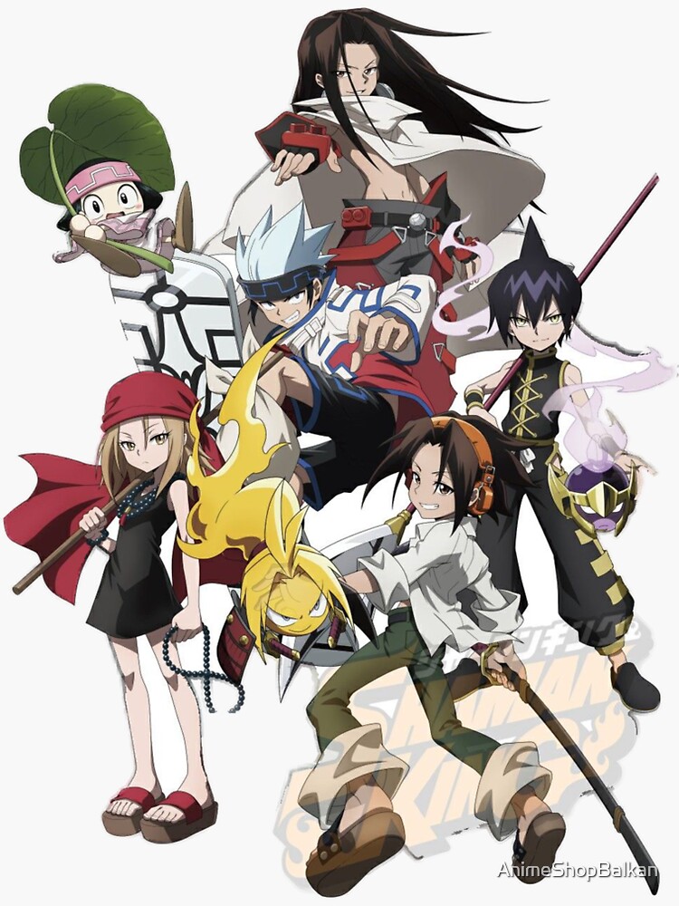 Shaman King Characters Cover Sticker For Sale By AnimeShopBalkan Redbubble