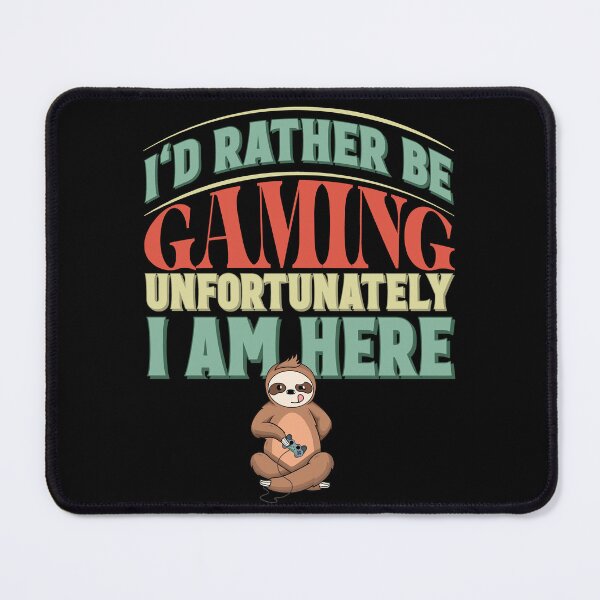 Item preview, I'd Rather Be Gaming designed and sold by RockBeeDesigns.