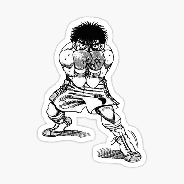  Alexiss Hajime No Ippo Ippo Makunouchi Strong Sticker for  Phone, Laptop, Skateboard, Car Multicolor Pack 4 Pcs Size 3inch :  Electronics