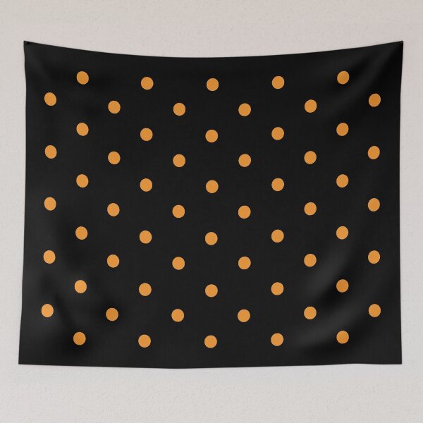 Item preview, Small ORANGE and BLACK POLKA DOTS designed and sold by RachelMacht.