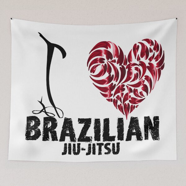 Item preview, Brazilian Jiu Jitsu BJJ T shirt Design I Love BJJ designed and sold by MartialArtsNerd.