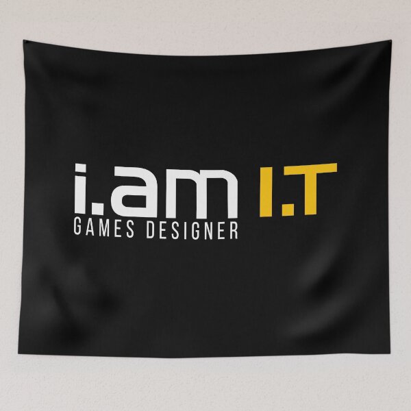 Item preview, I am IT (Information Technology)- Games Designer designed and sold by ACAltCreations.