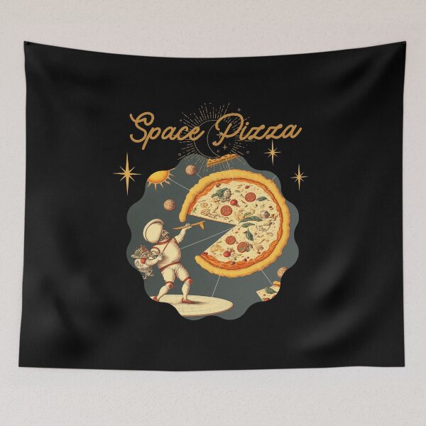 Item preview, Fantasy on the theme of Pizza in space Vintage comics Space Pizza designed and sold by GorinART.