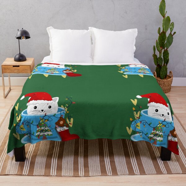 Item preview, Meowy Catmas Cat Christmas Tree Xmas Girls Boys Funny Santa designed and sold by DiensDesign.