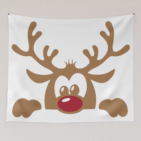 Item preview, Reindeer with red nose designed and sold by RevivalGraphic.