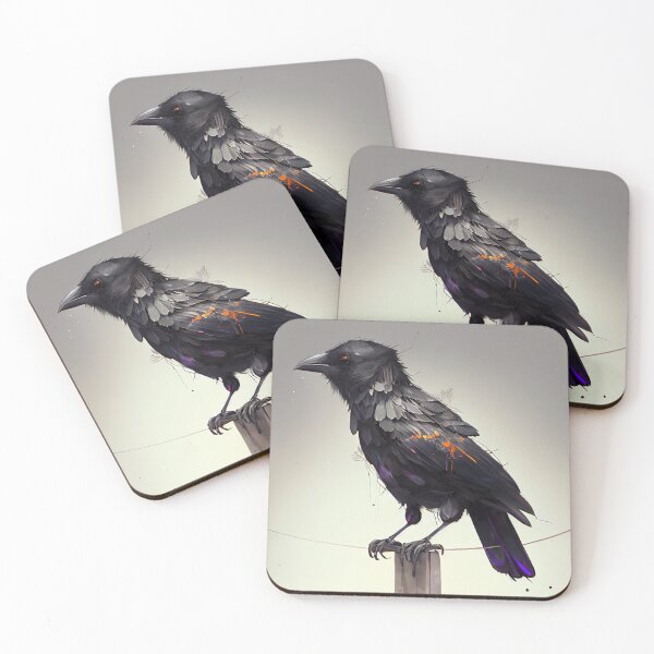 Item preview, Black Crow Beautiful Illustration. designed and sold by The-Dark-Art.