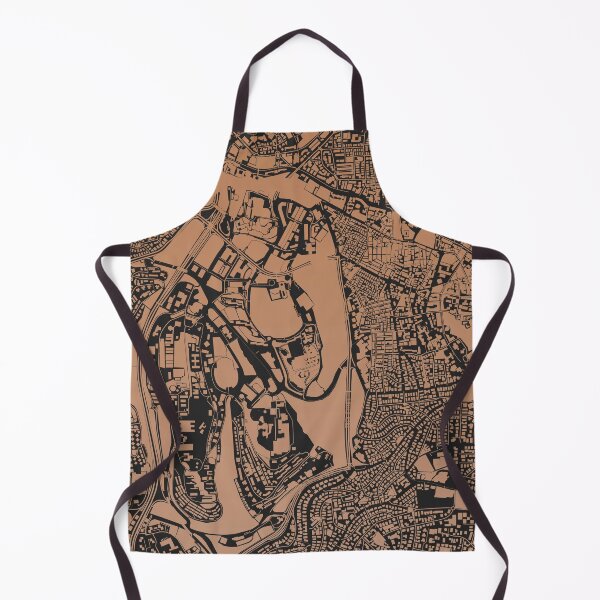 Item preview, Stunning Jerusalem Map Art Chocolate color,Jews Judaism Moses synagogue Jerusalem Israel designed and sold by EpicMaps.