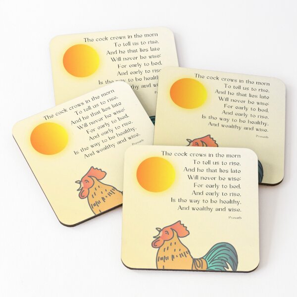 Item preview, Nursery Rhymes - Early to bed, early to rise designed and sold by teasdaledesign.