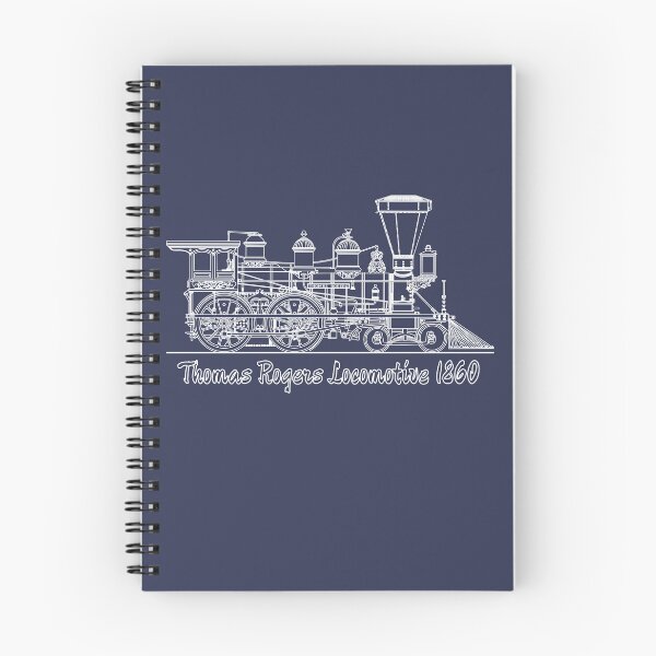 Item preview, Thomas Rogers 1860 Classic American Steam Locomotive Blueprint Diagram Gift designed and sold by Maljonic.