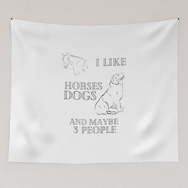 Item preview, I Like Horses Doges And Maybe 3 People  designed and sold by Simo0455.