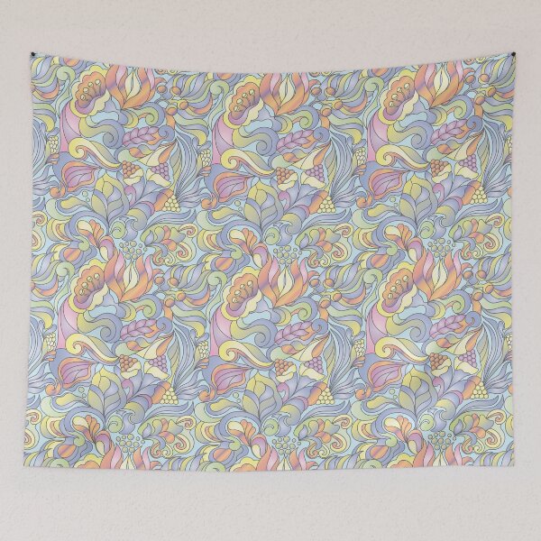 Item preview, BIZARRE BOTANICAL GARDEN IN PASTEL COLORS designed and sold by Phanya-Style.