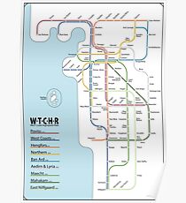 Witcher rail lines Poster