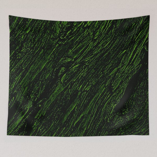 Item preview,  Abstract Green-Black rustic tree bark diagonal pattern by Iritof designed and sold by iritof.