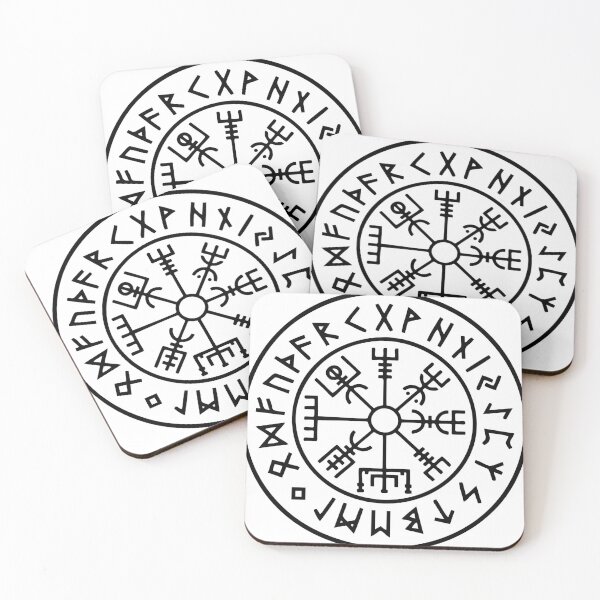 Item preview, Viking Compass Vegvisir Rune Amulet designed and sold by sweetanndspooky.