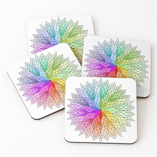 Item preview, Ombre Rainbow Mandala designed and sold by PurrfectPixels.