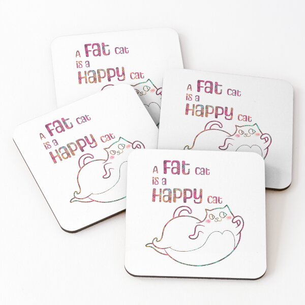 Item preview, A fat cat is a happy cat designed and sold by TingDesign.