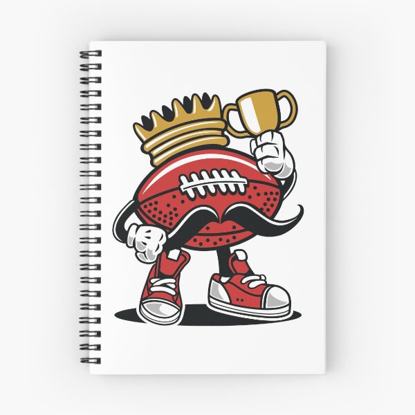 Item preview, Crowned The King of Football Cartoon Character designed and sold by ThatMerchStore.