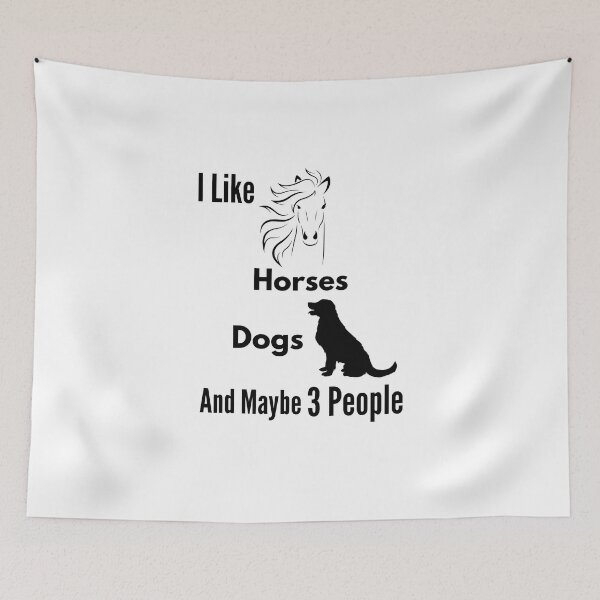 Item preview, I Like Horses Doges And Maybe 3 People  designed and sold by Simo0455.