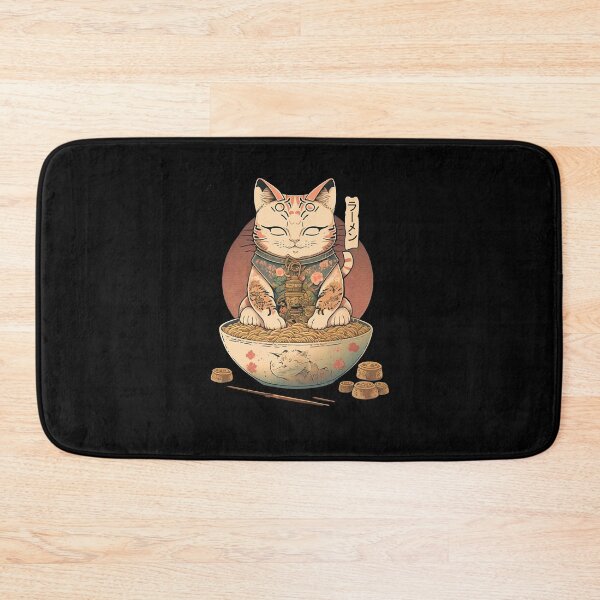 Item preview, Ramen Lover Cat 5 designed and sold by TheSamuraiCat.
