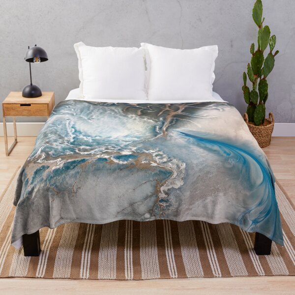 Item preview, Fluid Blue and Brown Abstract designed and sold by EleenArt.