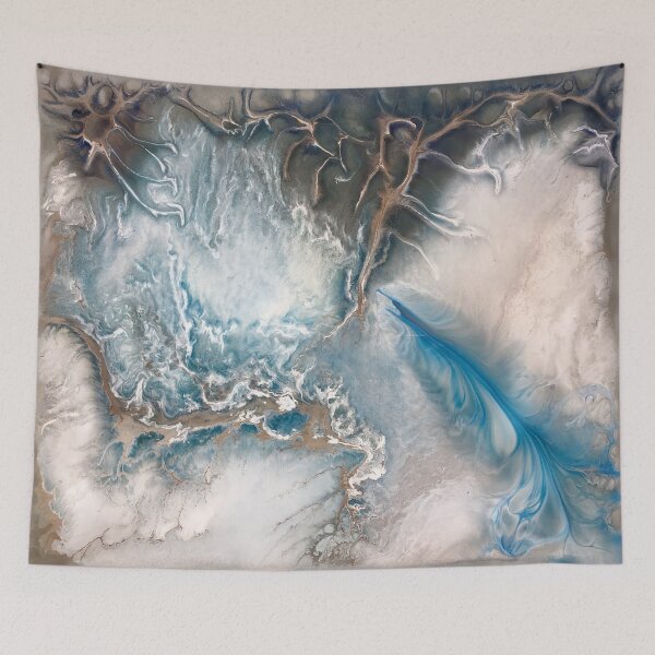 Item preview, Fluid Blue and Brown Abstract designed and sold by EleenArt.