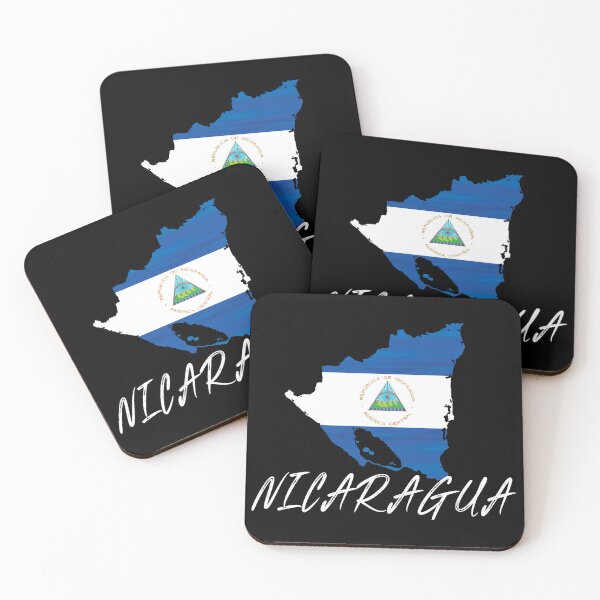 Item preview, Nicaragua Flag Vintage Black And Whait Text  designed and sold by CuteHigh01.