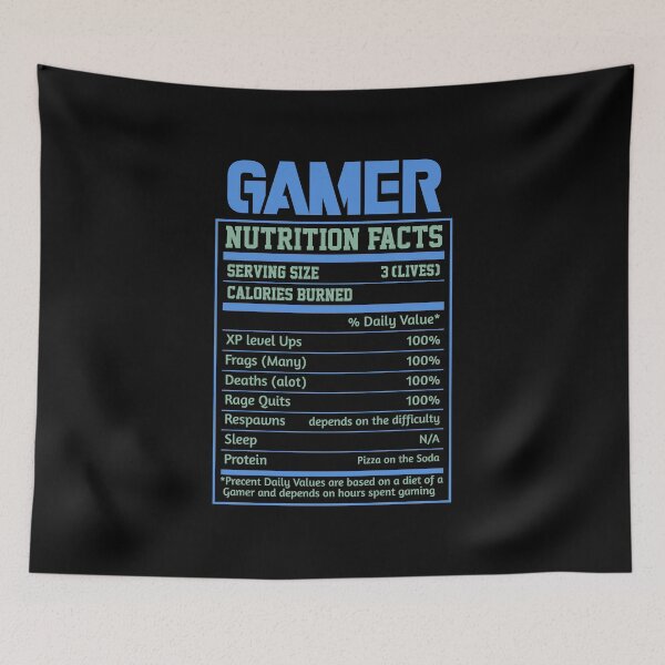 Item preview, Gamer Nutrition designed and sold by RockBeeDesigns.